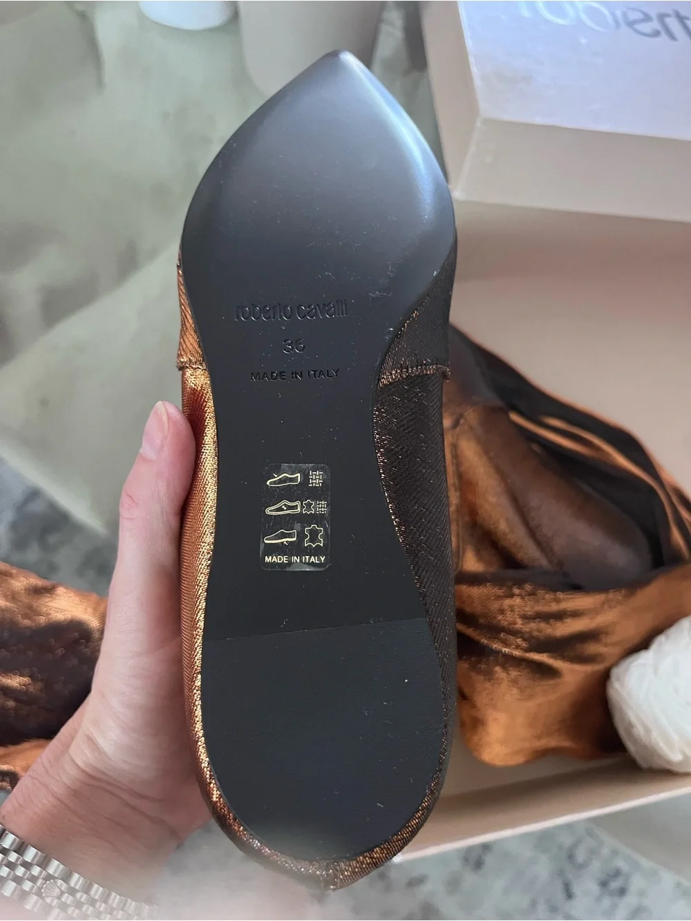 Roberto cavalli boots over knee 36 nwt